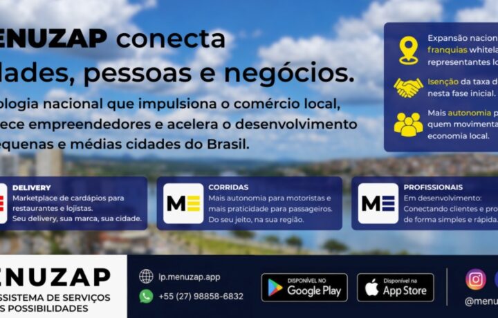 Menuzap quer construir modelo de autonomia e regionalização no ecossistema de tecnologia para delivery e mobilidade urbana.